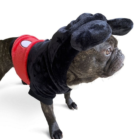 Disney Other - Disney mickey mouse pet fuzzy hoodie New m L